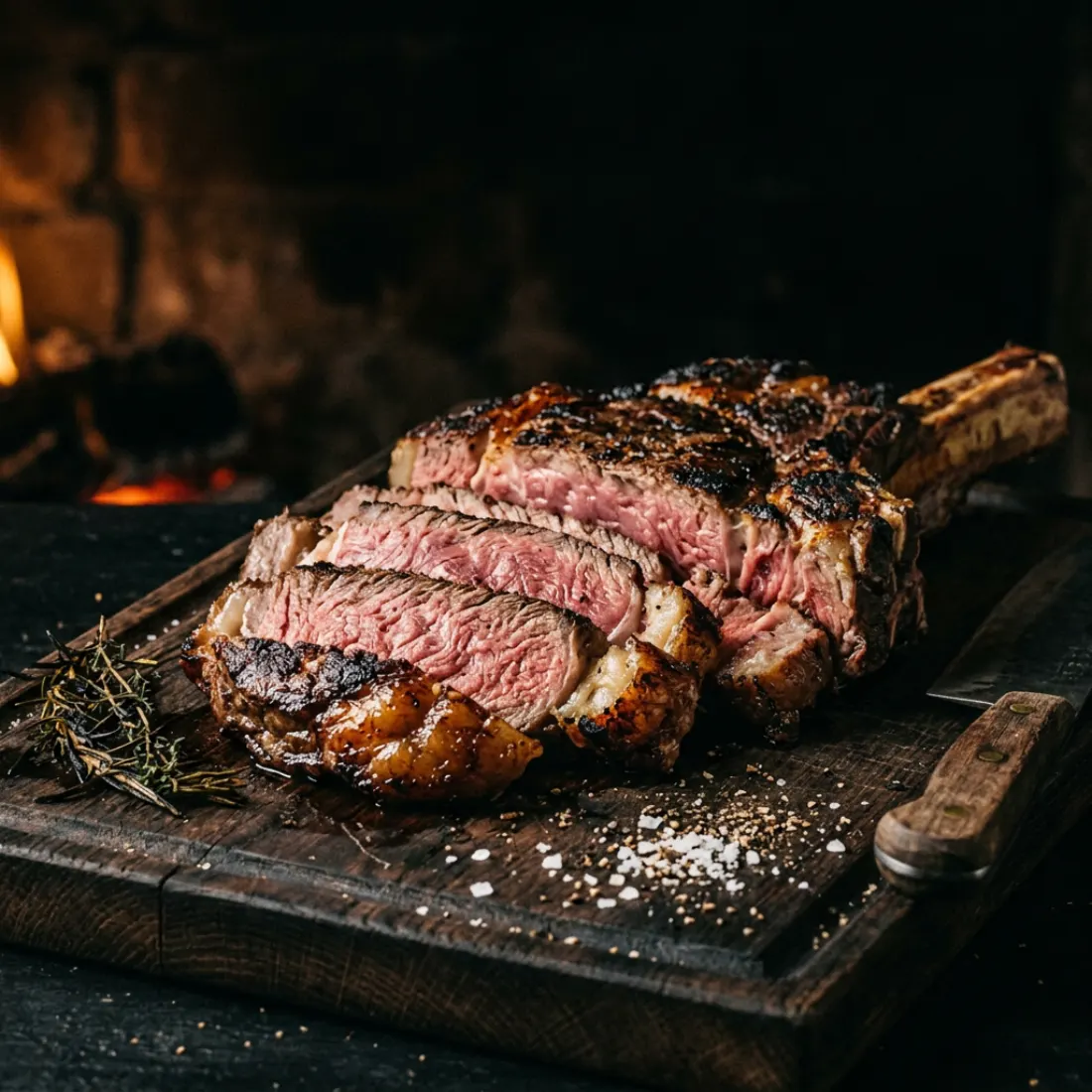 Chuletón on the bone